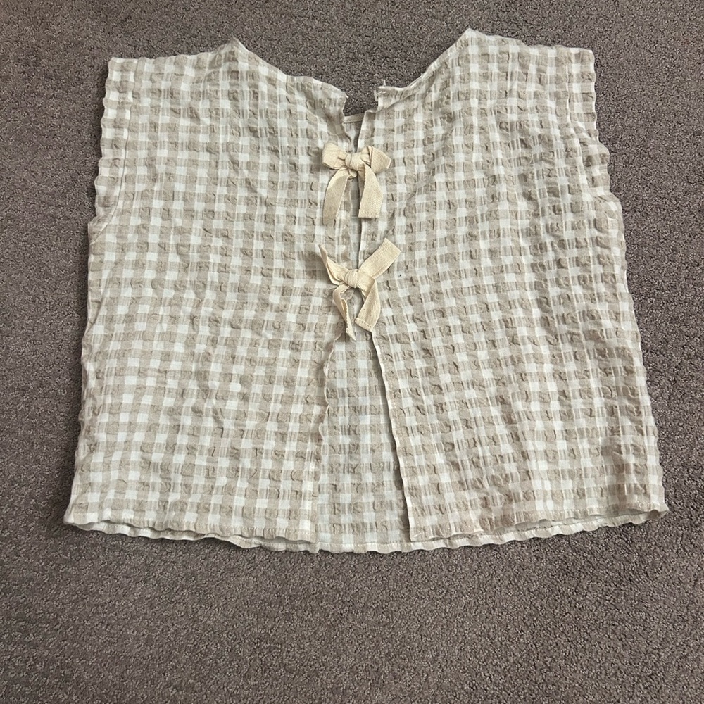 Lizard Thicket Tan Boxy Tank Top